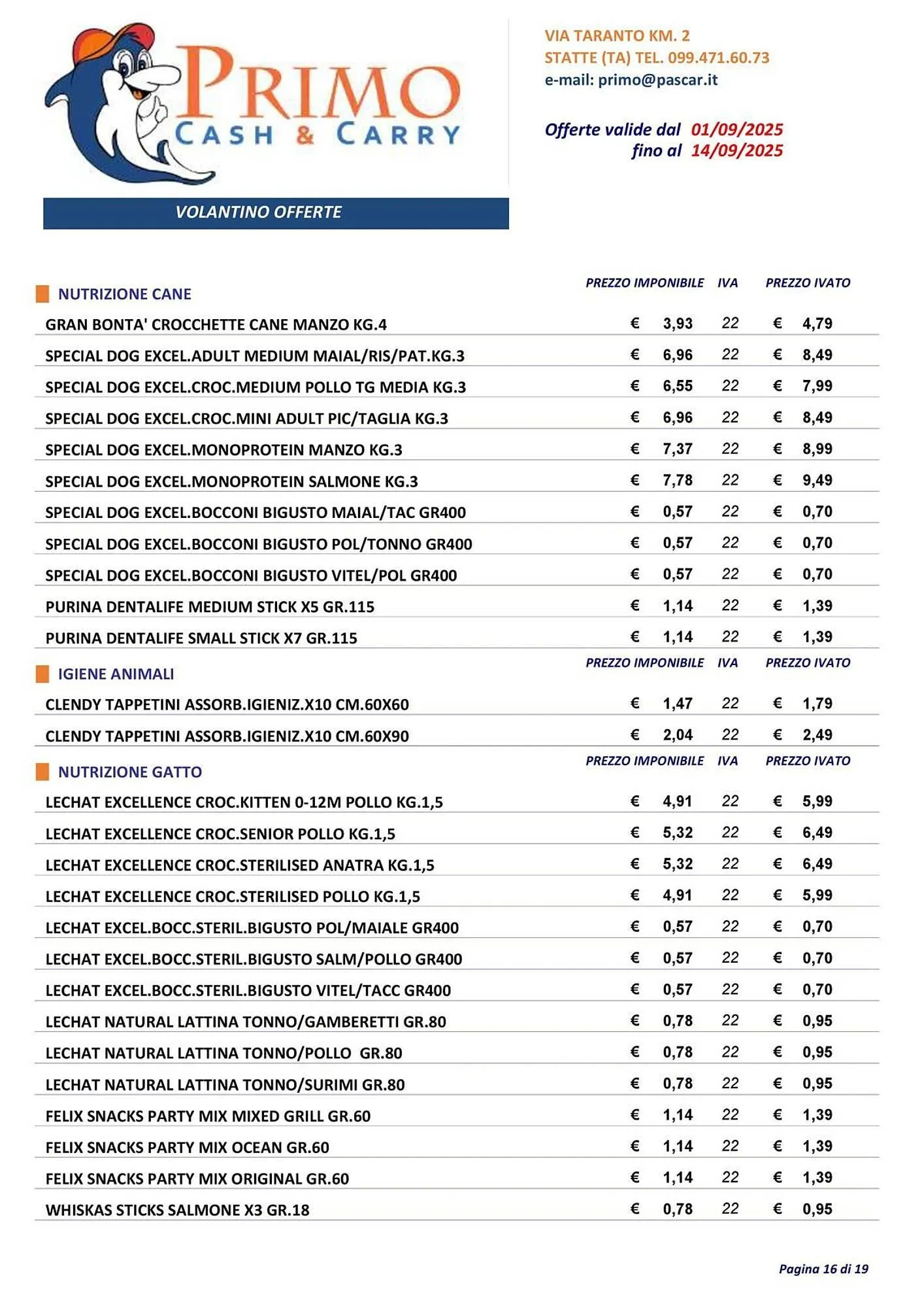 Volantino Gruppo Pascar da 1 settembre a 14 settembre di 2025 - Pagina del volantino 16