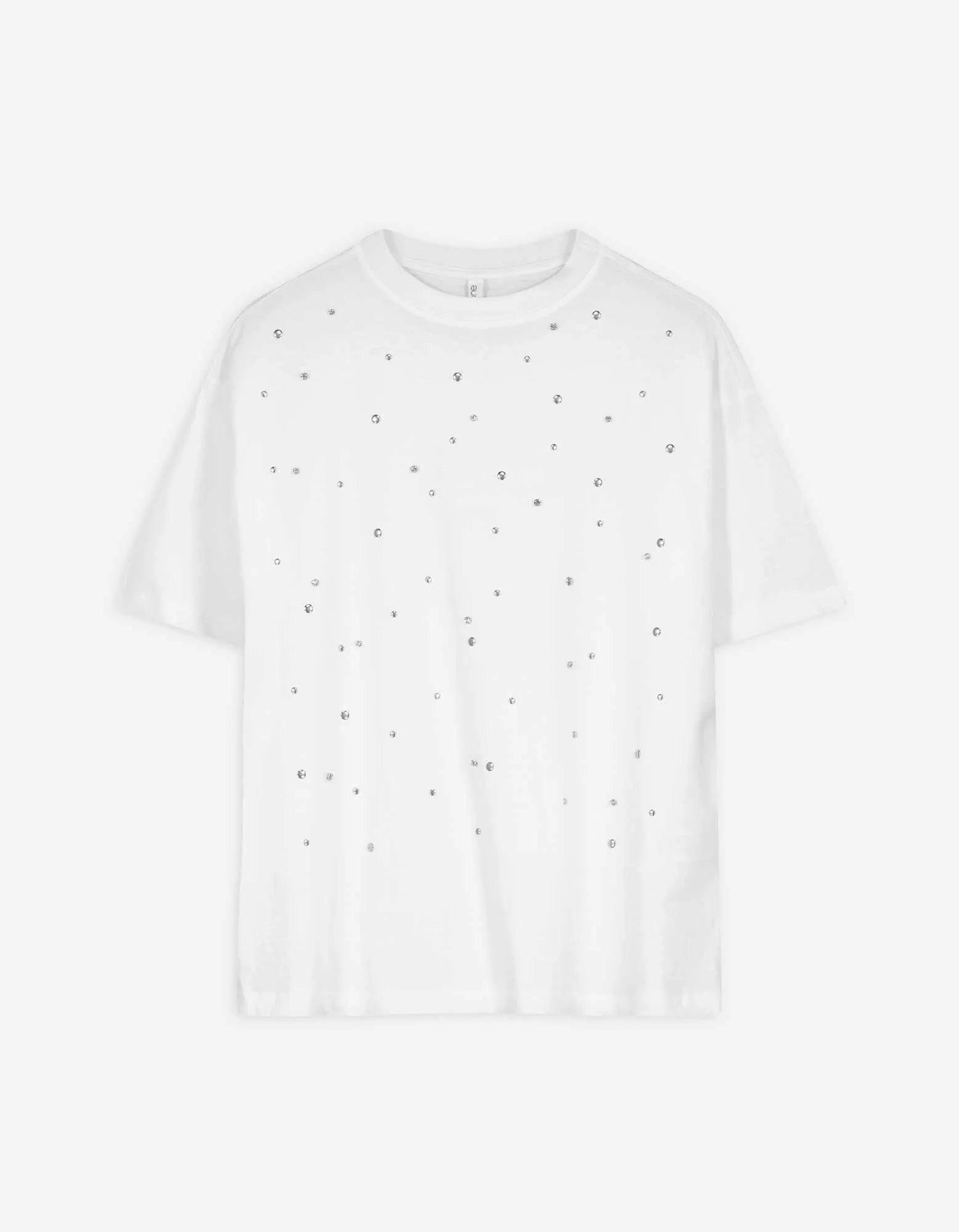 T-shirt - Inserto di rivetti - bianco