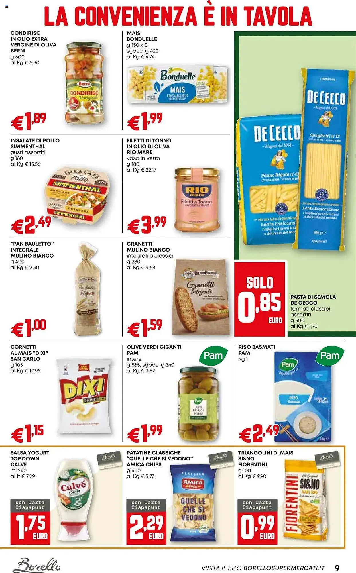 Volantino Borello Supermercati da 10 luglio a 23 luglio di 2025 - Pagina del volantino 9
