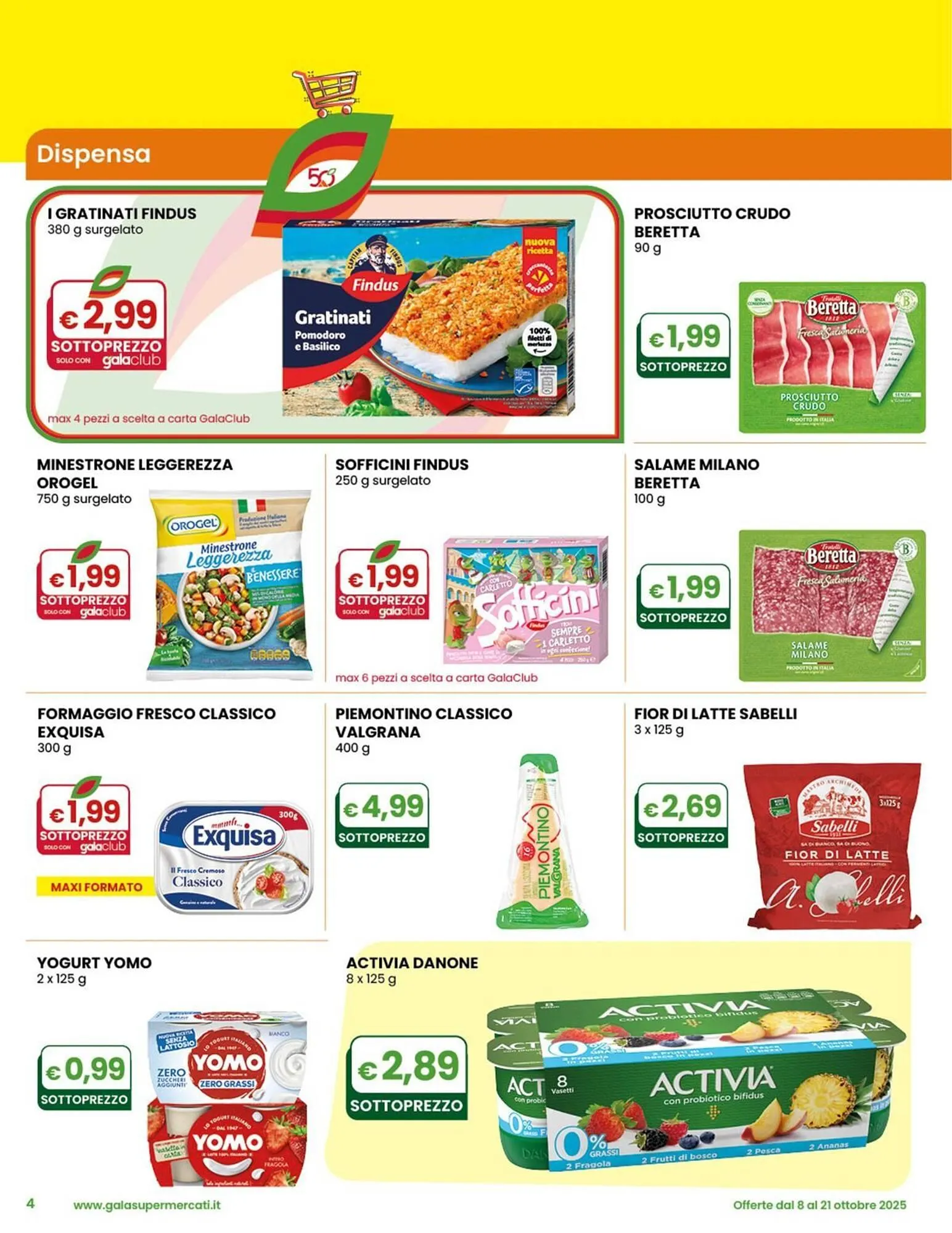 Volantino Gala Supermercati da 8 ottobre a 21 ottobre di 2025 - Pagina del volantino 4
