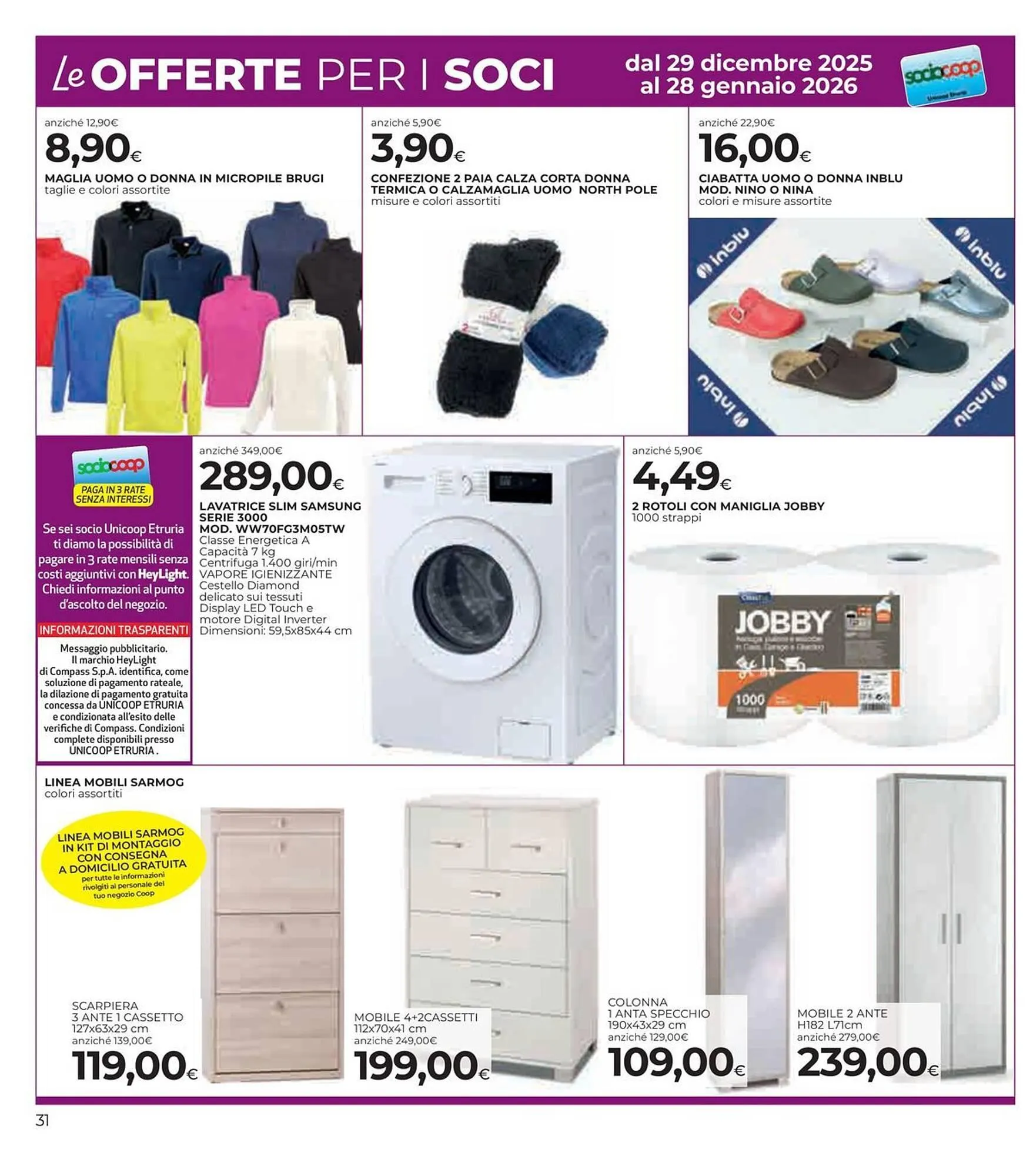 Volantino Ipercoop da 29 dicembre a 14 gennaio di 2026 - Pagina del volantino 31