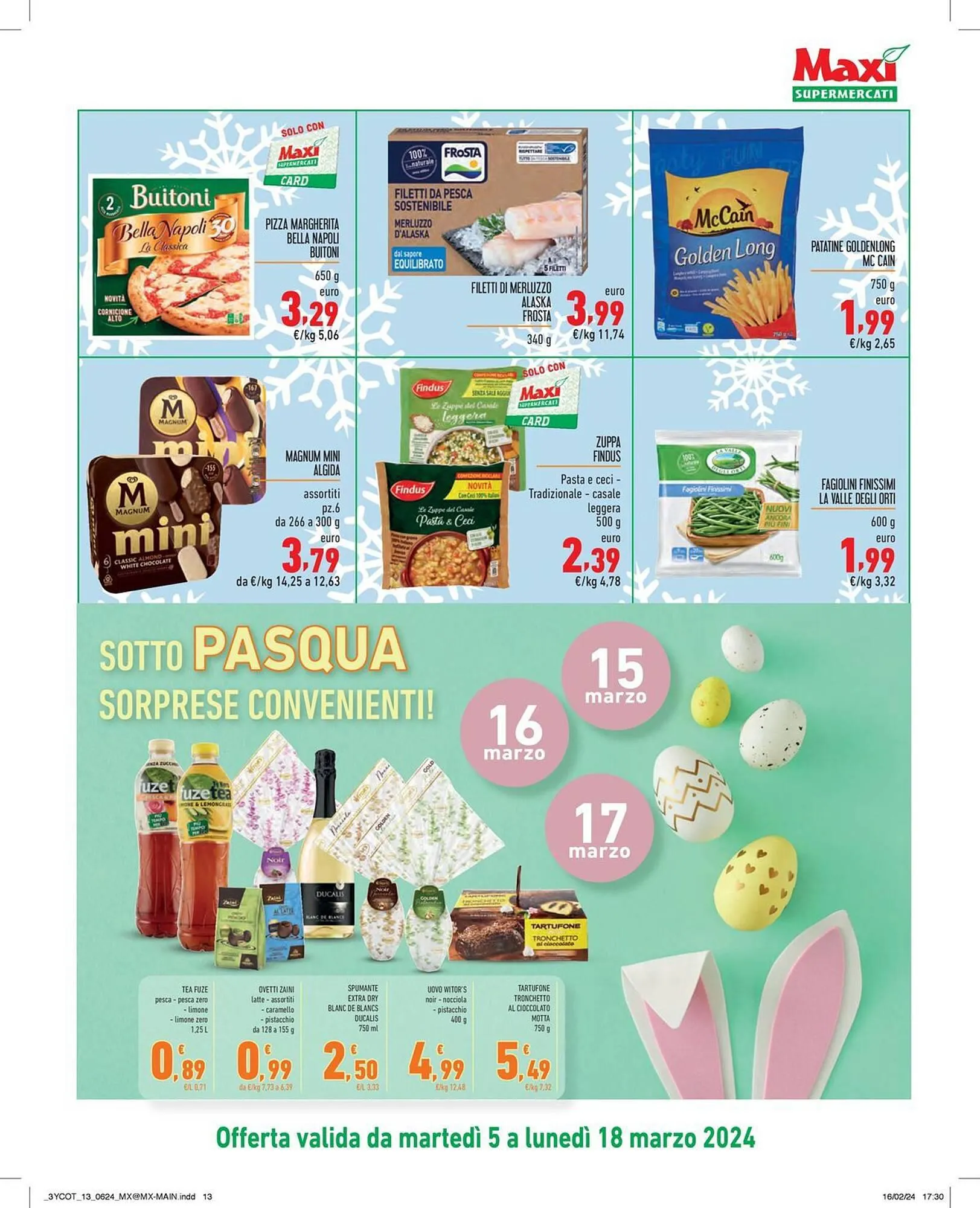 Volantino Maxi Supermercati da 5 marzo a 18 marzo di 2024 - Pagina del volantino 13