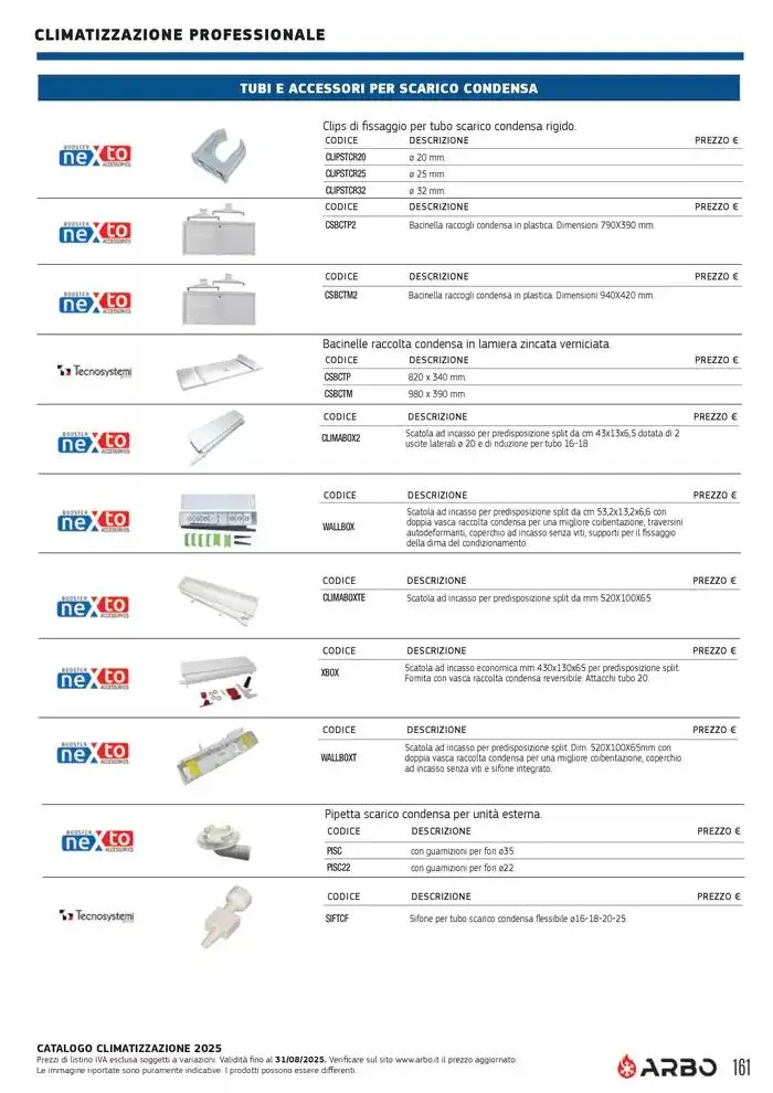 Catalogo Climatizzazione 2025 da 1 gennaio a 31 dicembre di 2025 - Pagina del volantino 151
