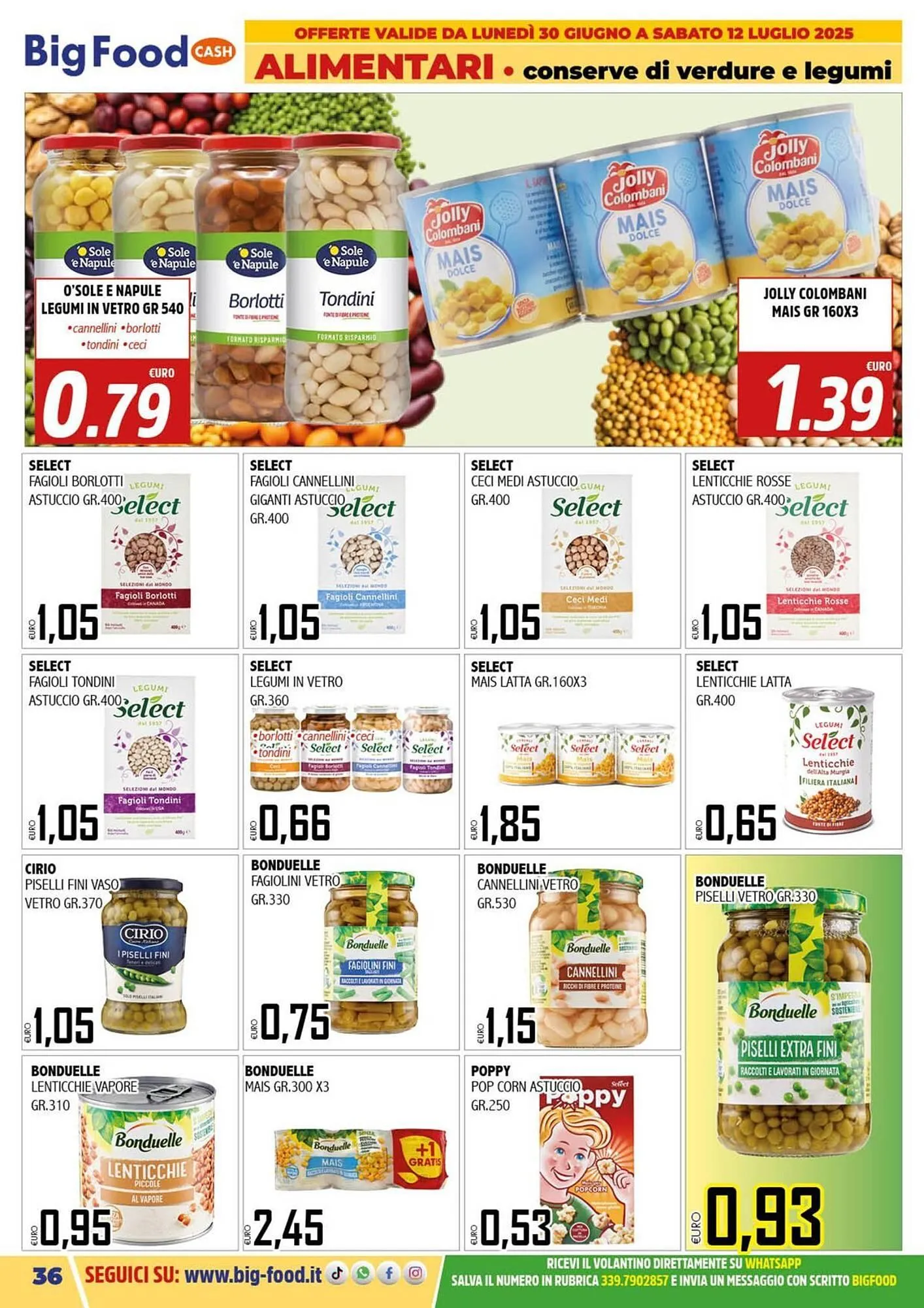 Volantino Big Food da 30 giugno a 12 luglio di 2025 - Pagina del volantino 36