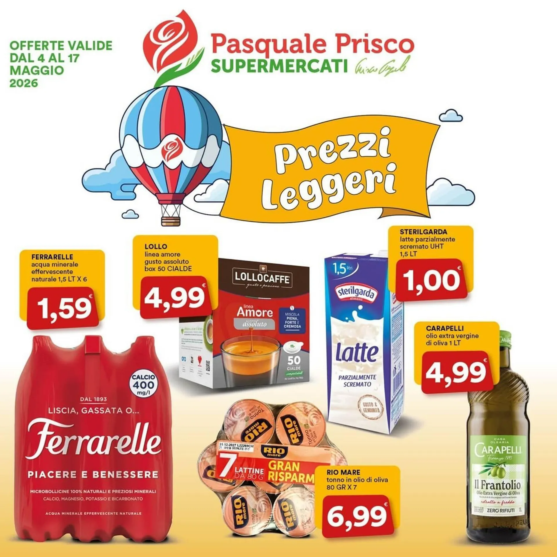 Volantino Supermercati Pasquale Prisco da 4 maggio a 17 maggio di 2026 - Pagina del volantino 1
