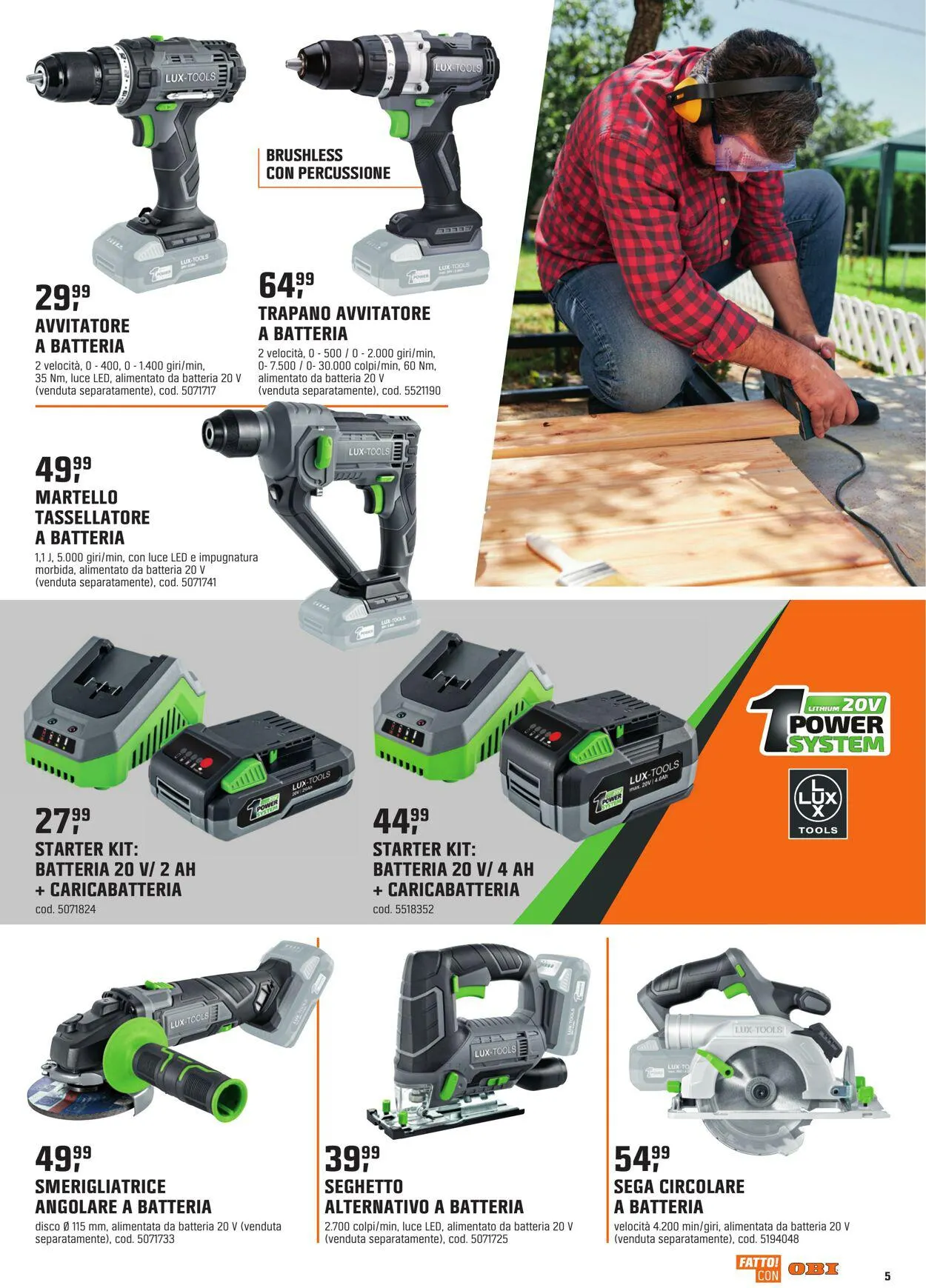 OBI Volantino attuale da 19 luglio a 17 agosto di 2023 - Pagina del volantino 5