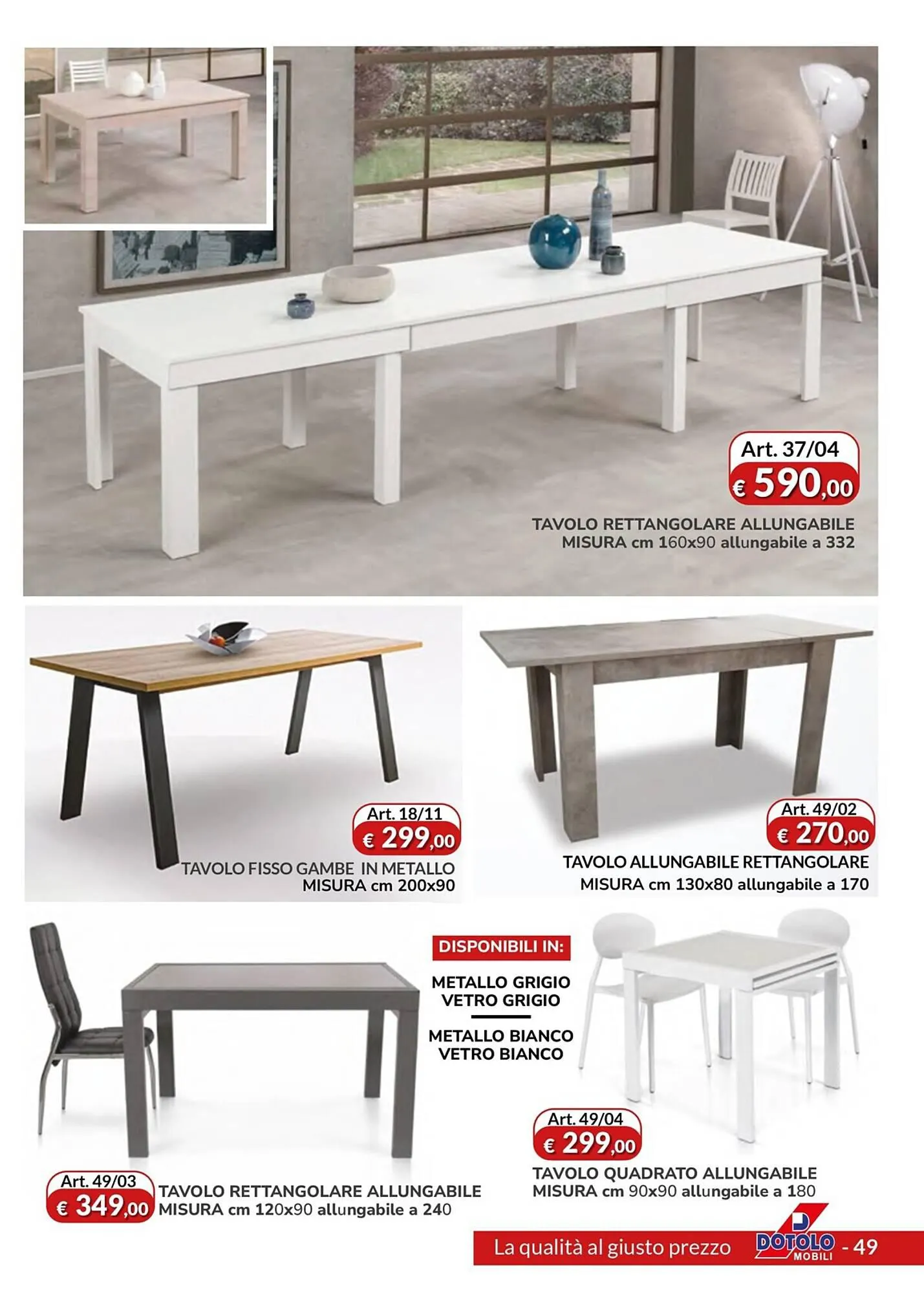 Volantino Dotolo Mobili da 12 luglio a 31 dicembre di 2024 - Pagina del volantino 49
