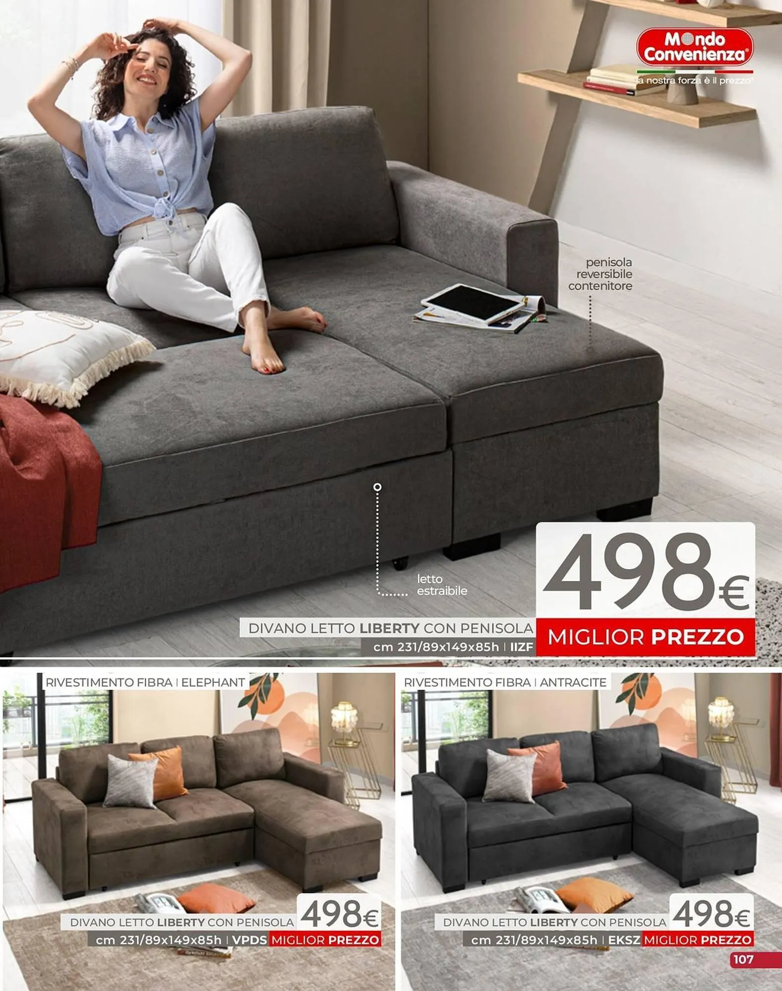 volantino Mondo Convenienza da 1 settembre a 31 dicembre di 2025 - Pagina del volantino 109