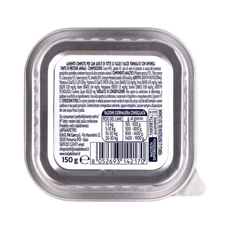 Monopro Dog Adult All breeds Patè Cervo 150 gr