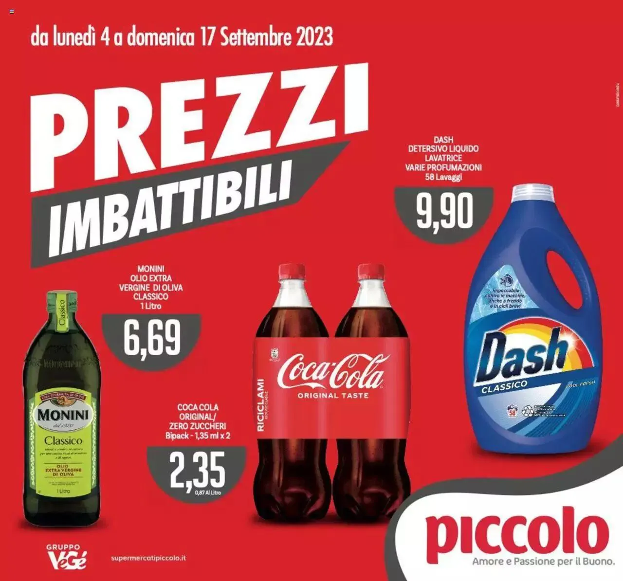 Volantino Piccolo da 4 settembre a 17 settembre di 2023 - Pagina del volantino 1