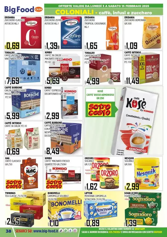 Carnevale innamorati della convenienza da 3 febbraio a 15 febbraio di 2025 - Pagina del volantino 38