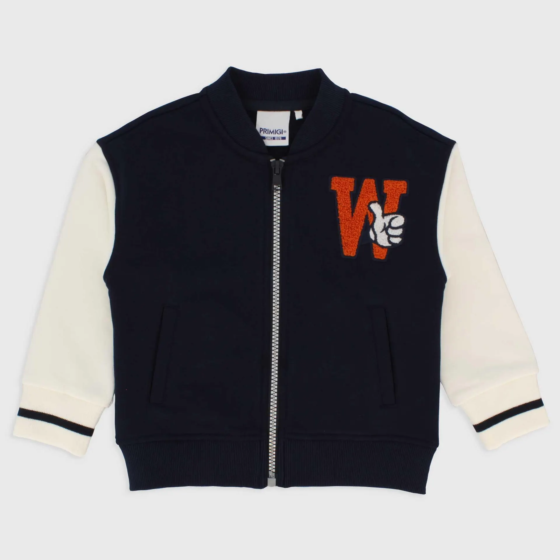 Felpa aperta da bambino, blu