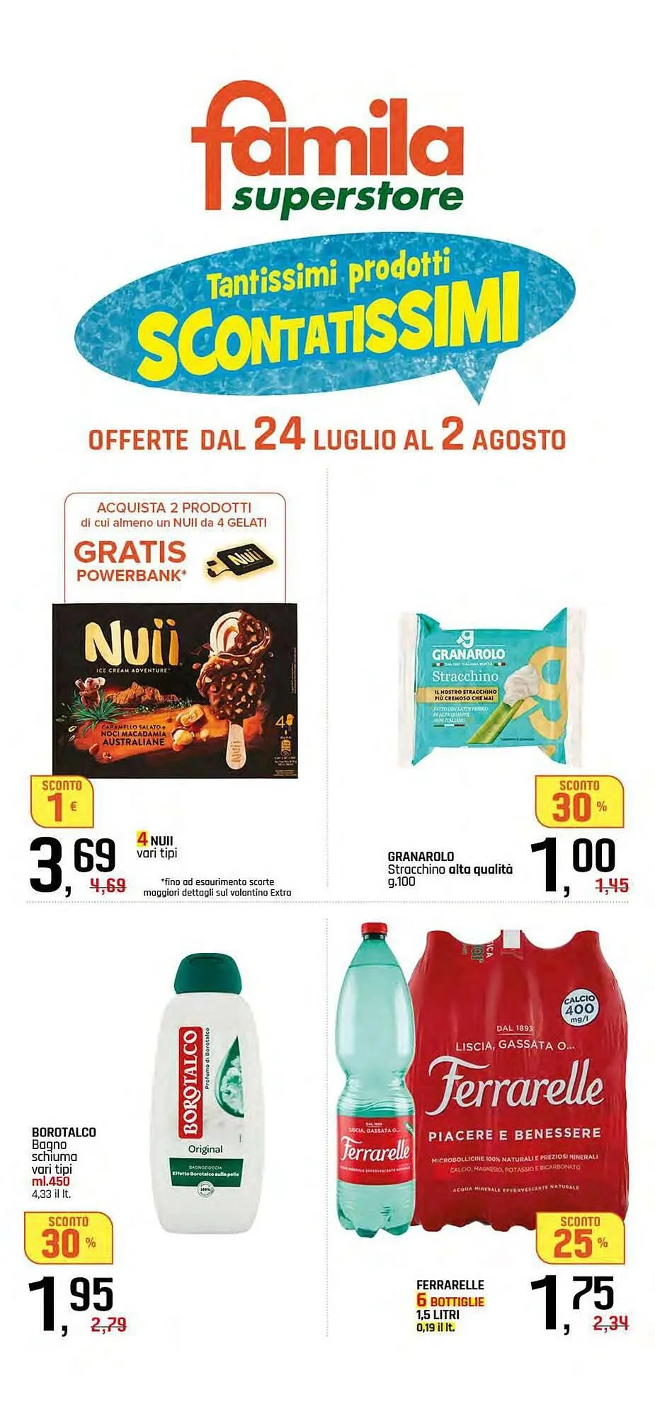 Volantino Famila Superstore da 24 luglio a 2 agosto di 2025 - Pagina del volantino 1