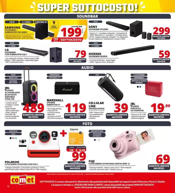 Sottocosto da Comet! da 8 maggio a 21 maggio di 2025 - Pagina del volantino 16