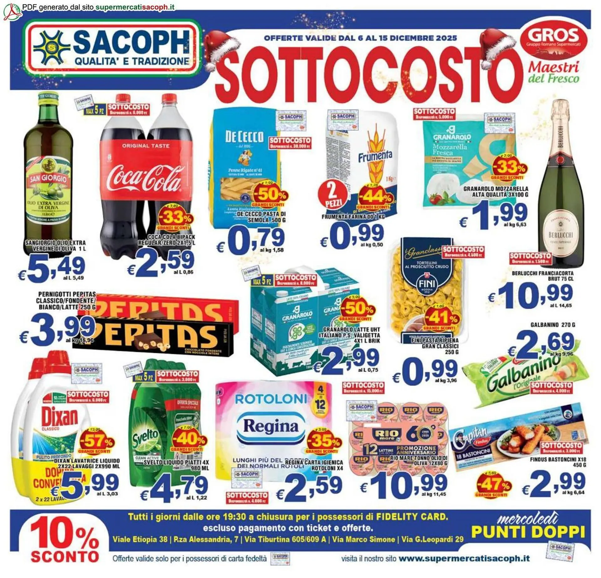Volantino Sacoph da 6 dicembre a 15 dicembre di 2025 - Pagina del volantino 1