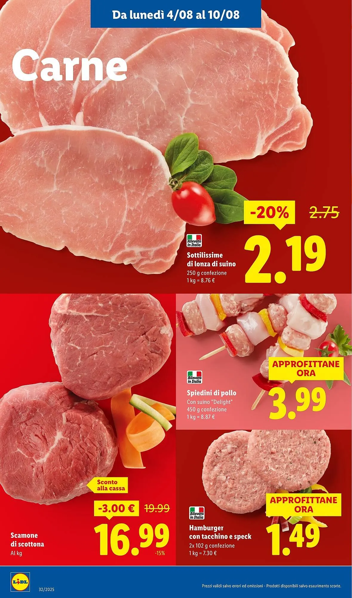 Volantino Lidl da 4 agosto a 10 agosto di 2025 - Pagina del volantino 4
