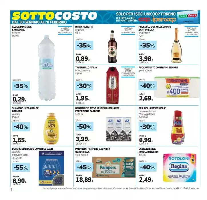 Sottocosto da 30 gennaio a 12 febbraio di 2025 - Pagina del volantino 4