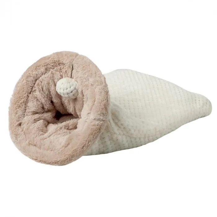 Cuccia sacco crema con pompon