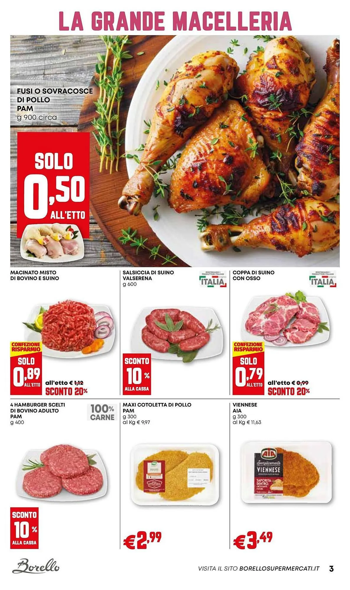 Volantino Borello Supermercati da 21 agosto a 3 settembre di 2025 - Pagina del volantino 3