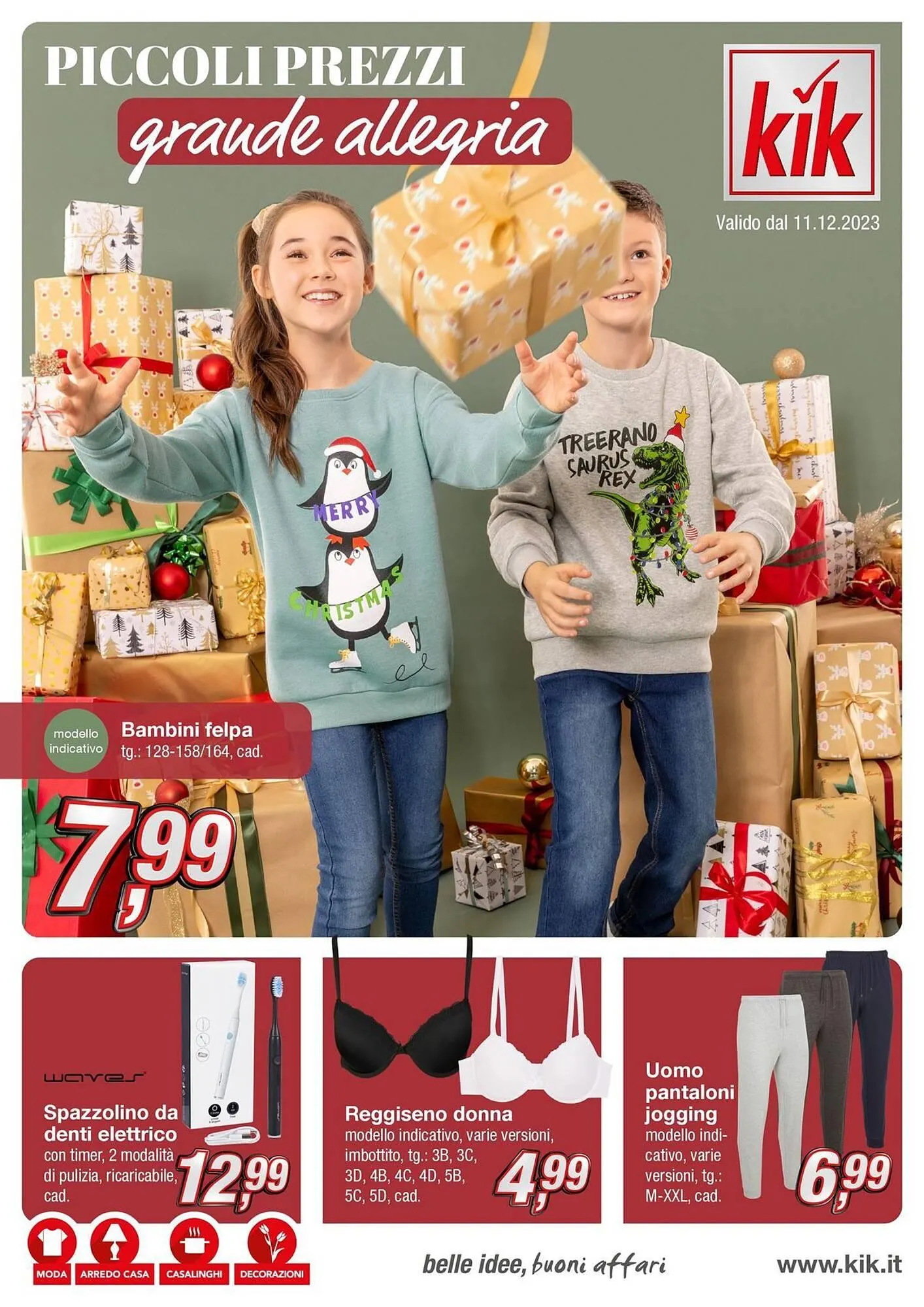 Volantino KiK da 11 dicembre a 25 dicembre di 2023 - Pagina del volantino 1