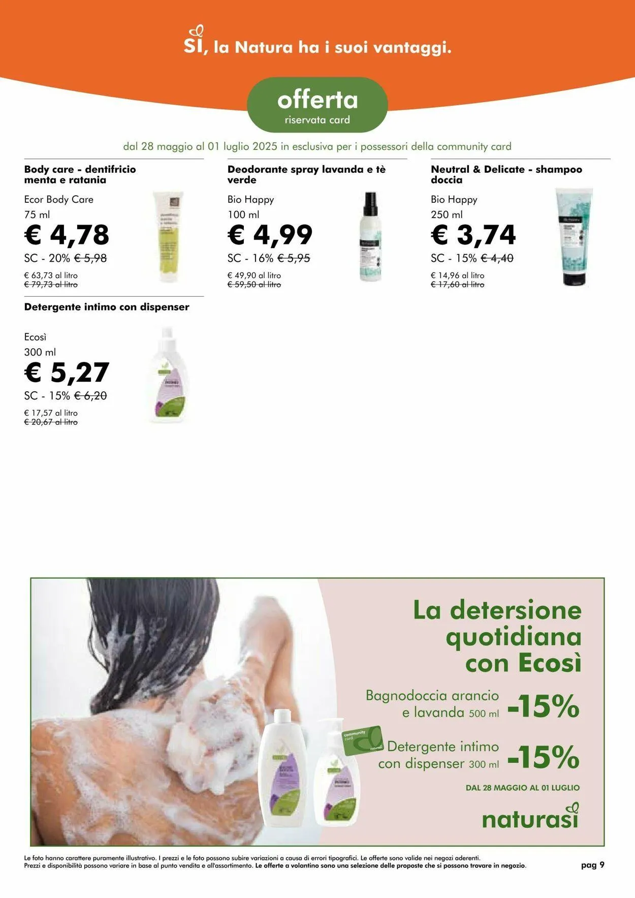 Natura Sì Volantino attuale da 22 luglio a 5 agosto di 2025 - Pagina del volantino 9