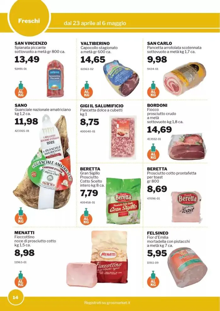 Volantino Food&Beverage da 23 aprile a 6 maggio di 2025 - Pagina del volantino 14