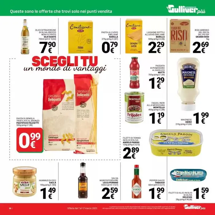 Scegli tu un mondo di vantaggi da 7 marzo a 17 marzo di 2025 - Pagina del volantino 30