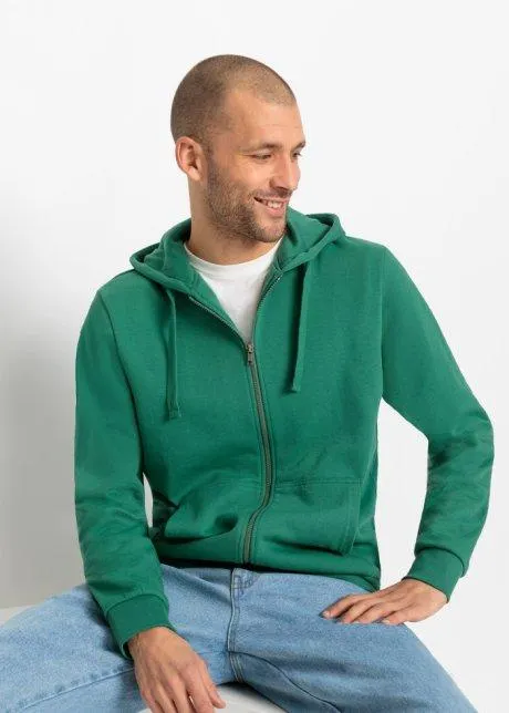 Felpa con zip e cappuccio