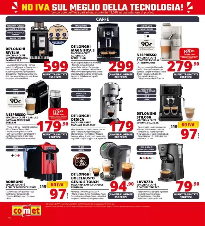 No IVA sul meglio della tecnologia! da 8 maggio a 21 maggio di 2025 - Pagina del volantino 32