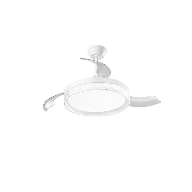 Ventilatore da soffitto Albatros bianco, Ø 106 cm, dimmerabile, INTEC IP00