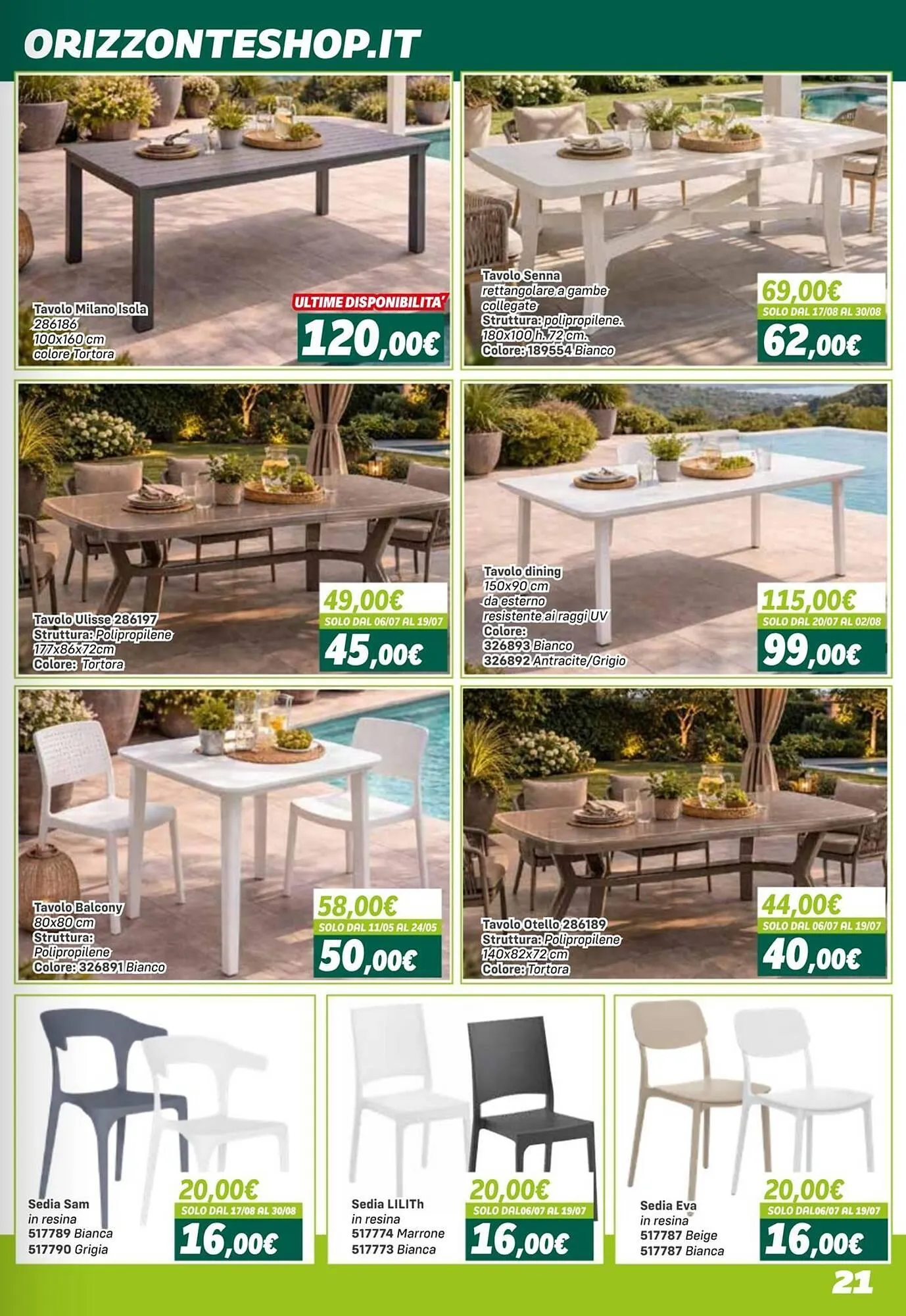 Volantino Orizzonte da 25 aprile a 27 settembre di 2026 - Pagina del volantino 21