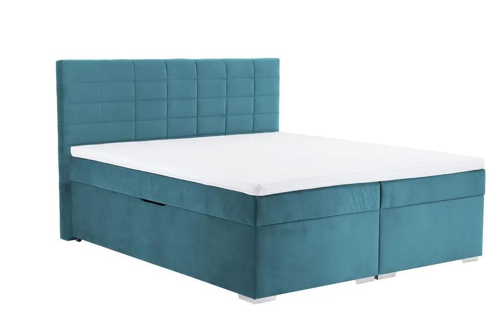 Letto matrimoniale 180/200 imbottito con contenitore