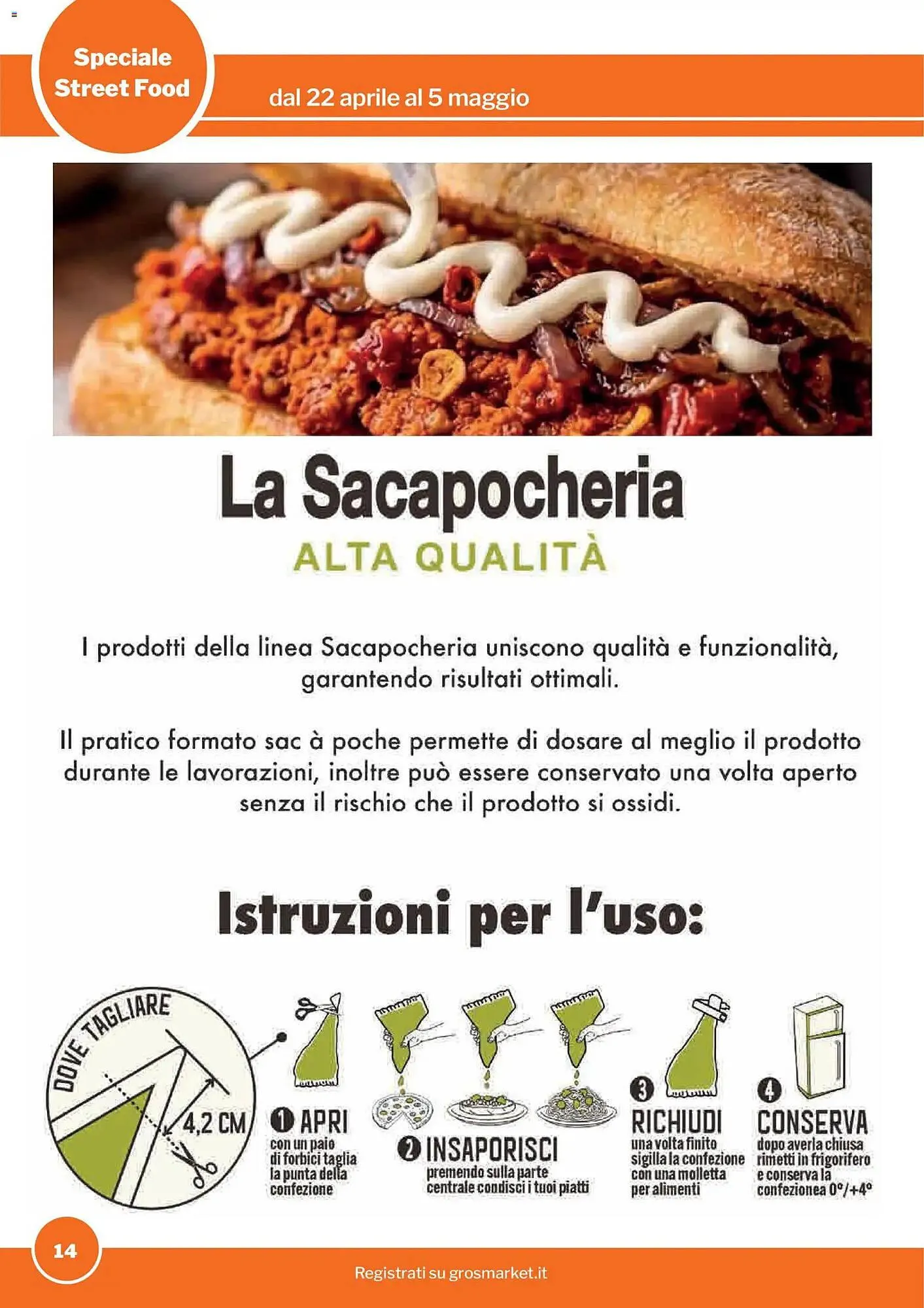 Volantino GrosMarket da 22 aprile a 5 maggio di 2026 - Pagina del volantino 14