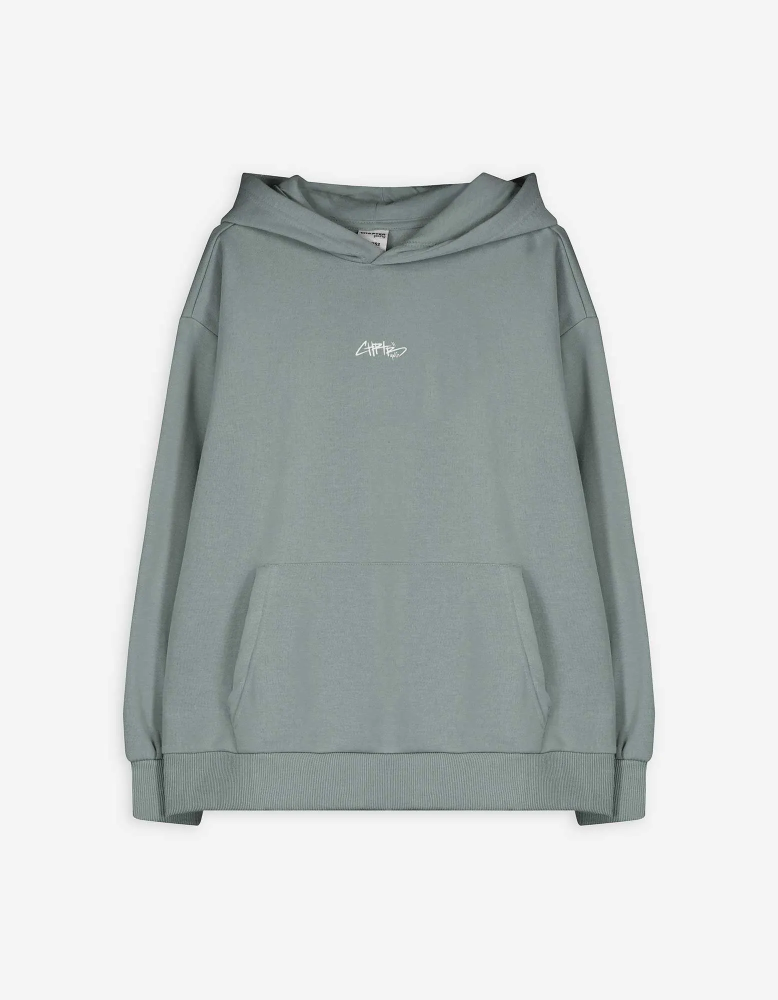 Felpa con cappuccio - Oversized Fit - grigio
