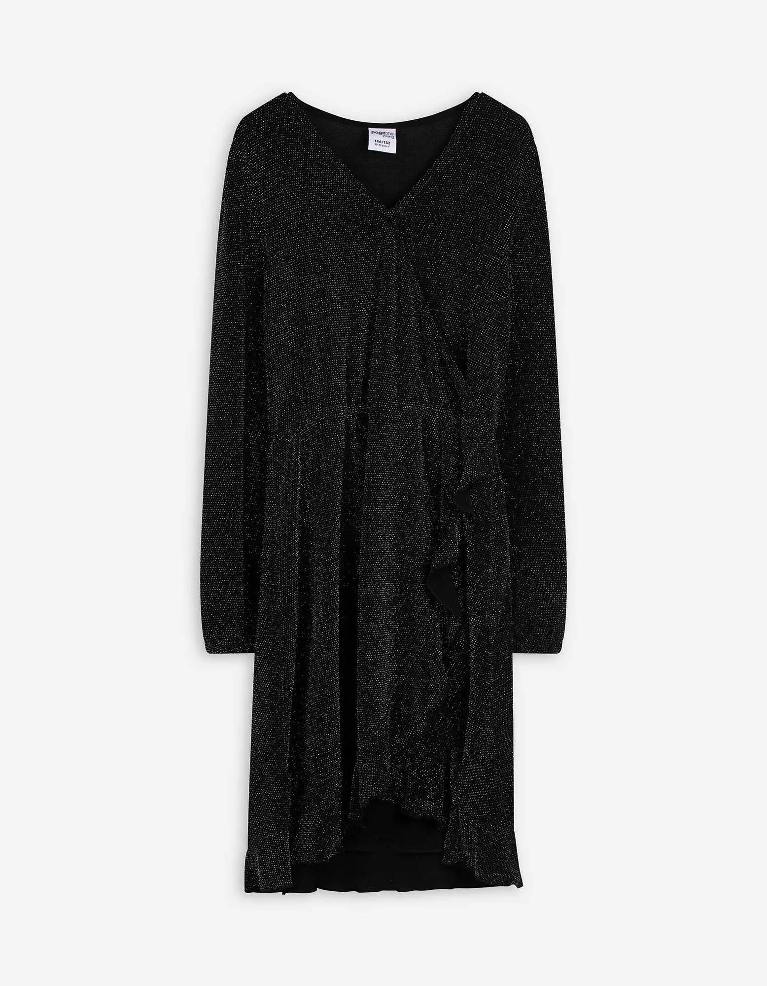 Abito - Stampa glitterata - nero