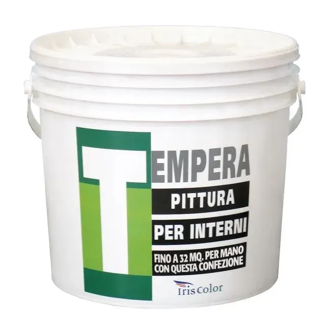 Pittura per interni, IRIS COLOR Tempera bianco opaco, 14 L