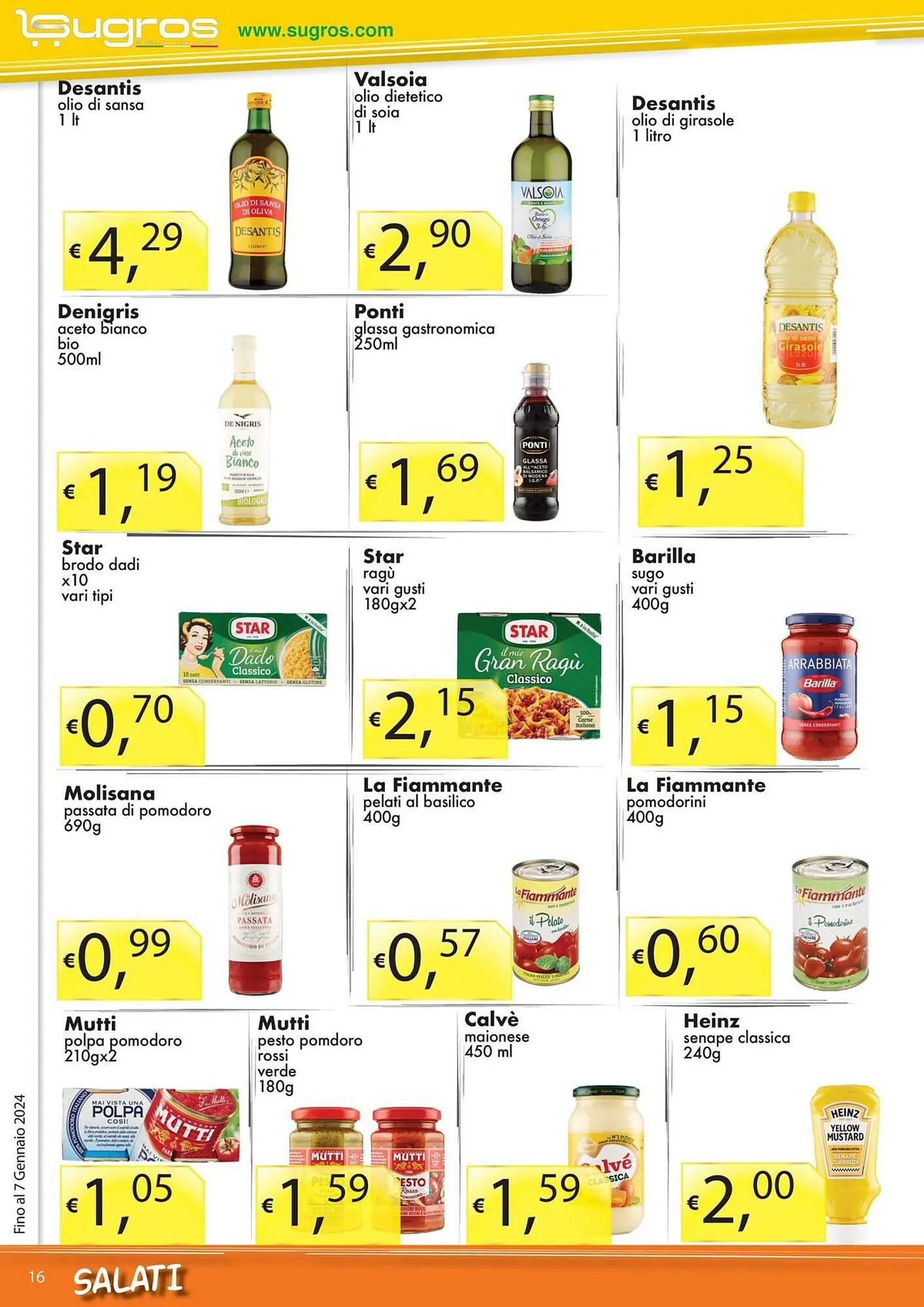 Volantino Sugros da 3 gennaio a 7 gennaio di 2024 - Pagina del volantino 16