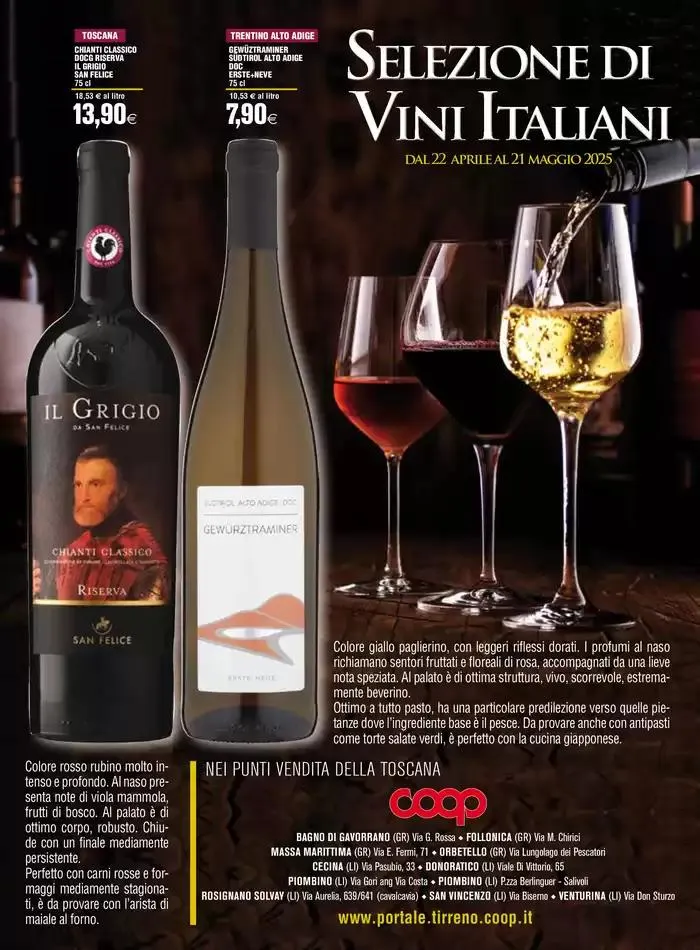Selezione di vini italiani da 23 aprile a 21 maggio di 2025 - Pagina del volantino 1