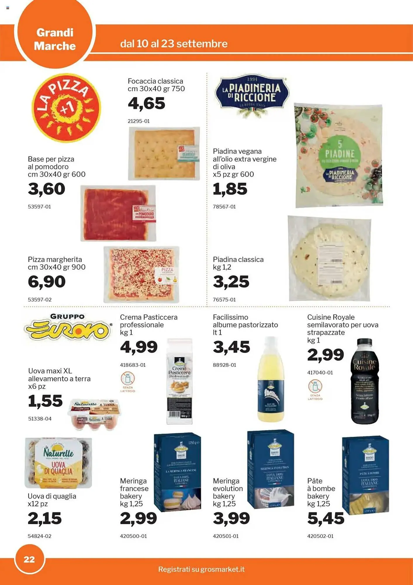 Volantino GrosMarket da 10 settembre a 23 settembre di 2025 - Pagina del volantino 22