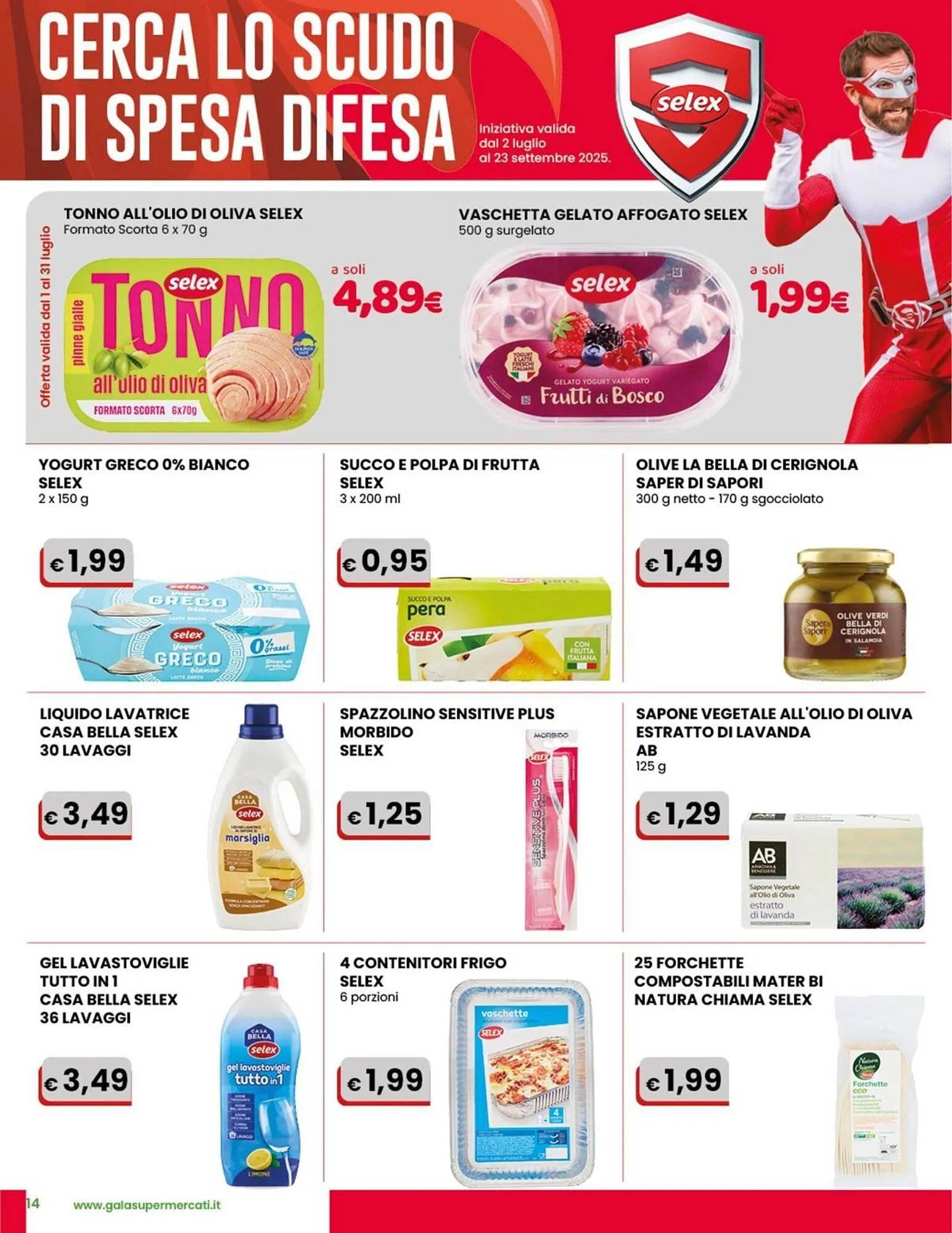 Volantino Gala Supermercati da 2 luglio a 15 luglio di 2025 - Pagina del volantino 14