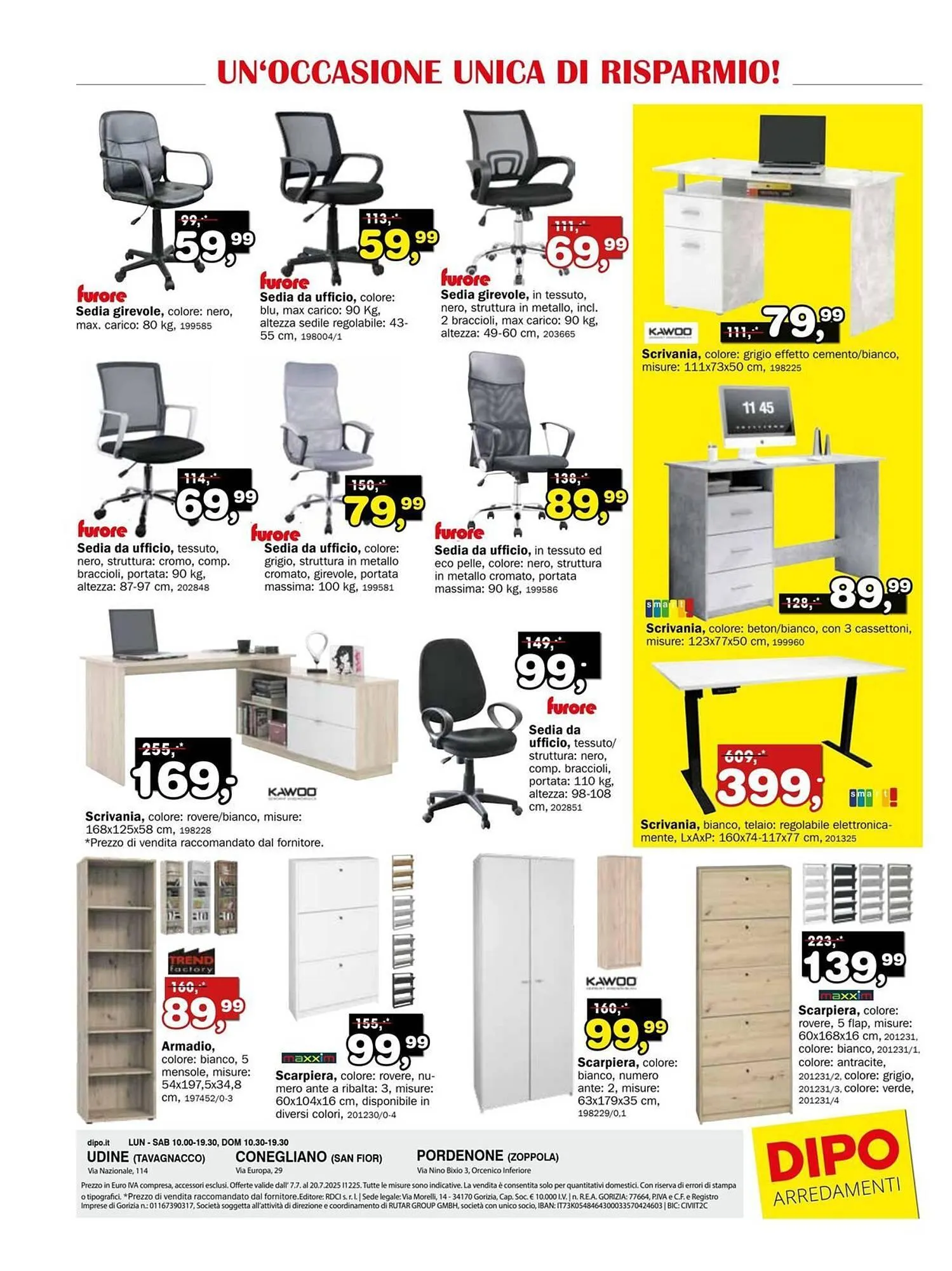Volantino Dipo Arredamenti da 7 luglio a 20 luglio di 2025 - Pagina del volantino 16