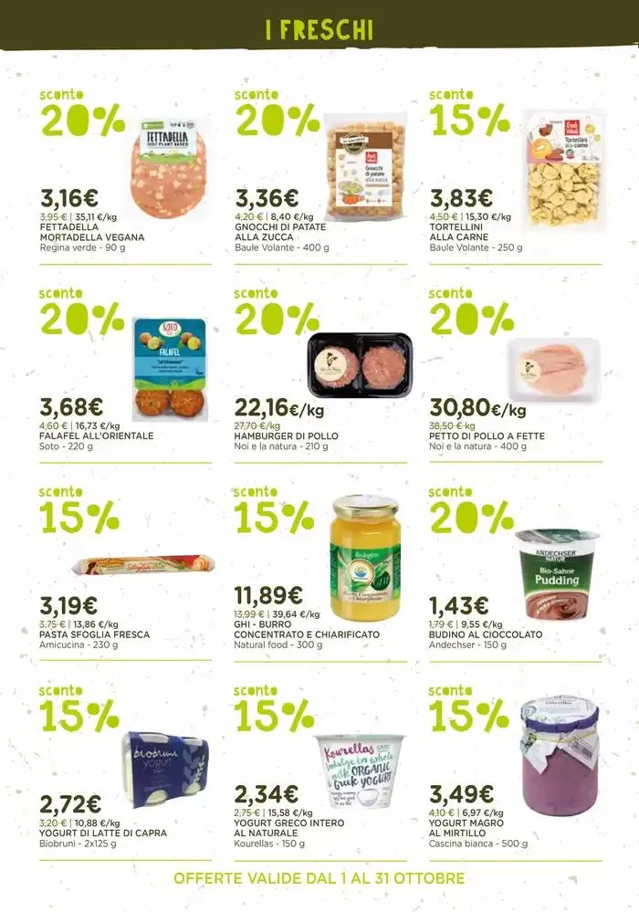 Offerte valide dal 1 al 31 ottobre - 1