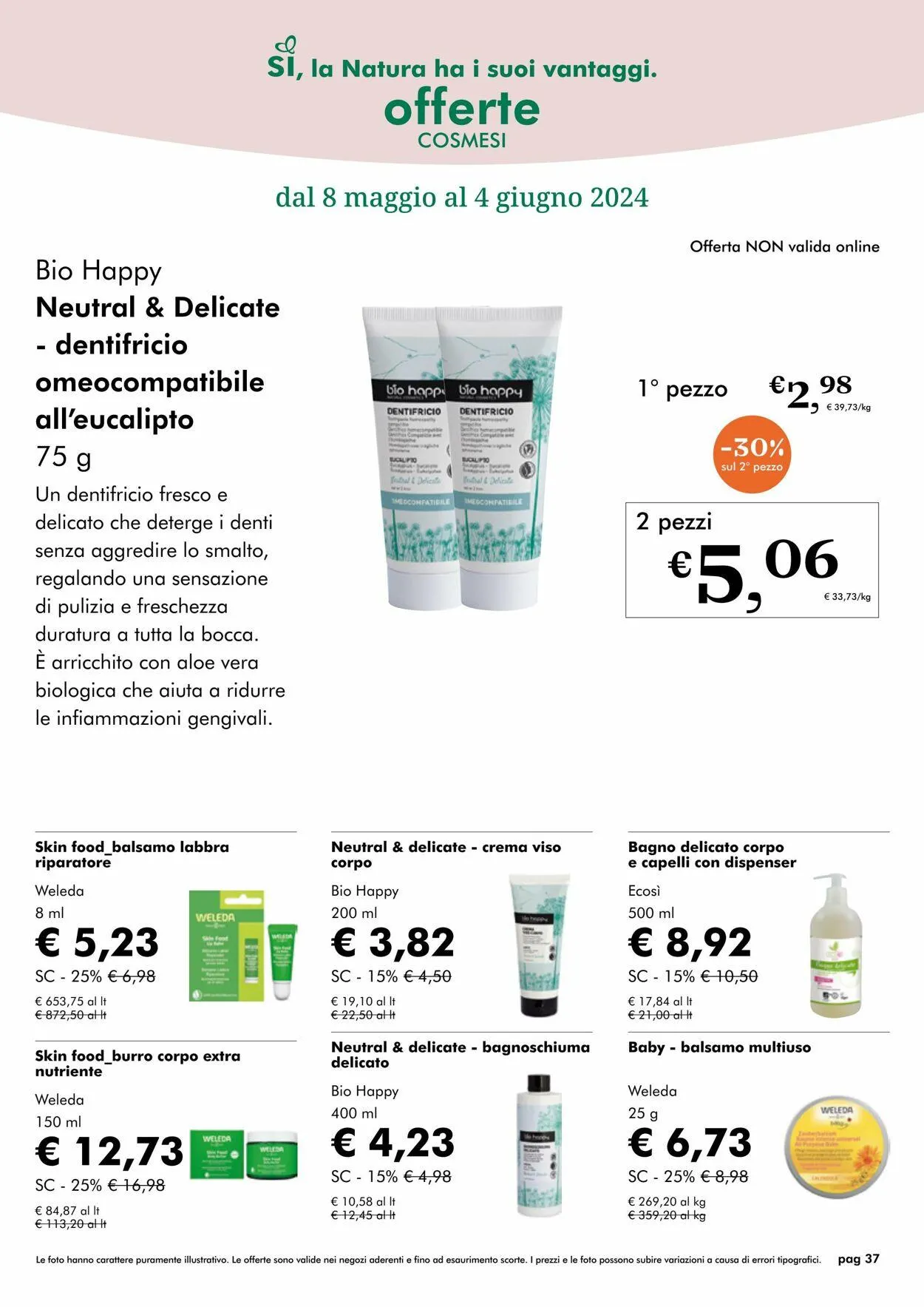 Natura Sì Volantino attuale da 7 maggio a 21 maggio di 2024 - Pagina del volantino 37