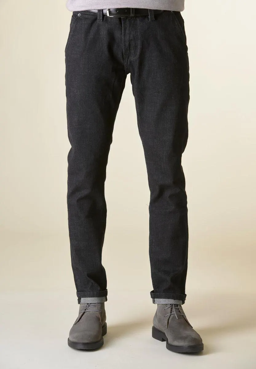 Jeans Nero 5tasche America risvolto fondo Custom