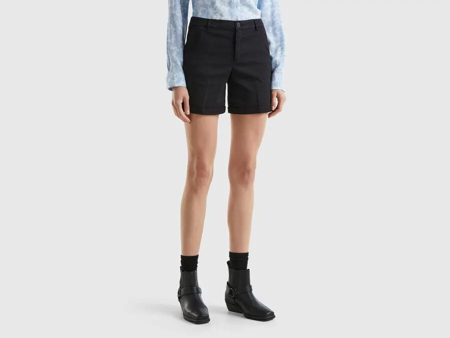 Bermuda in cotone stretch