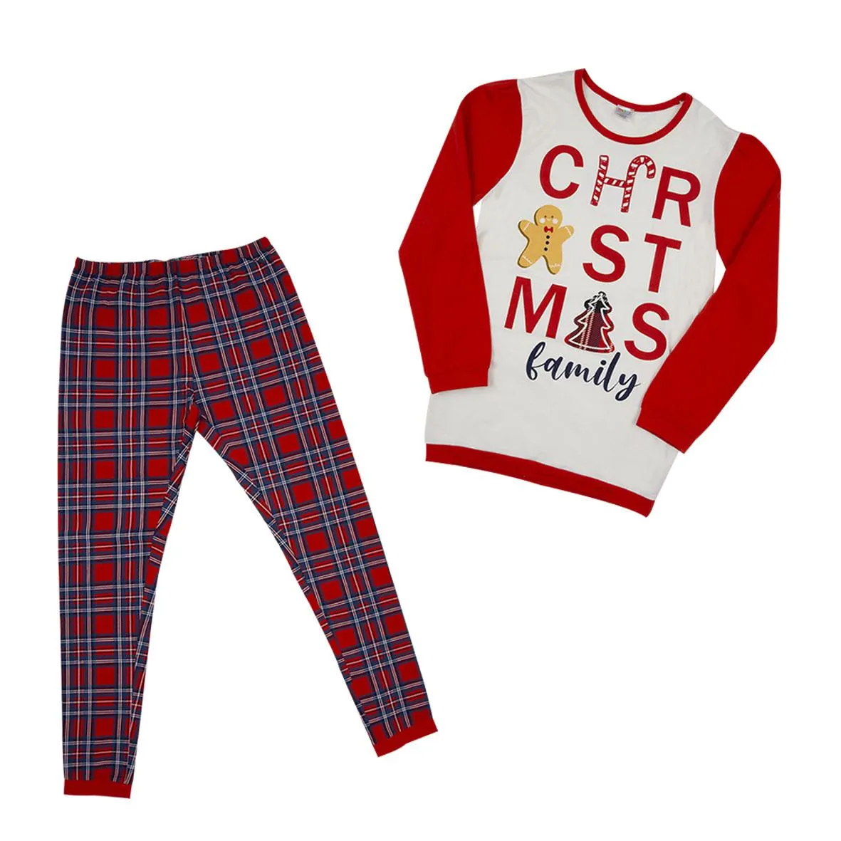 Mawi pig.2pz gl felpa family mamma natale