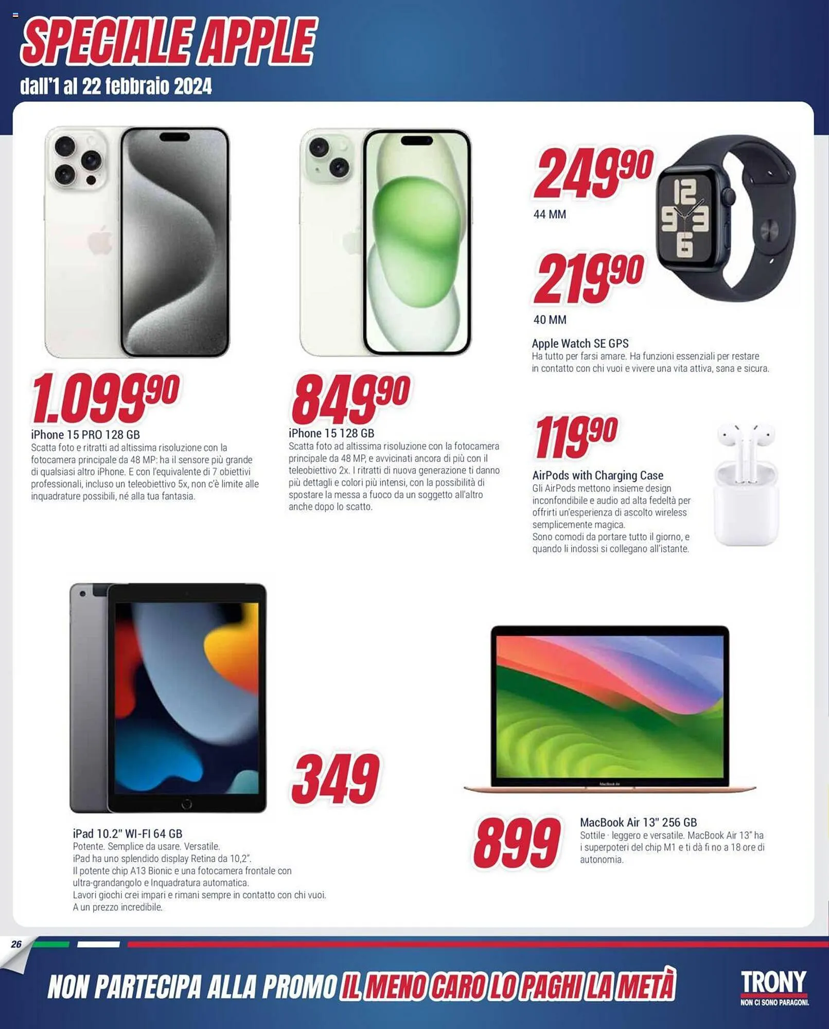 Volantino Trony da 1 febbraio a 22 febbraio di 2024 - Pagina del volantino 26