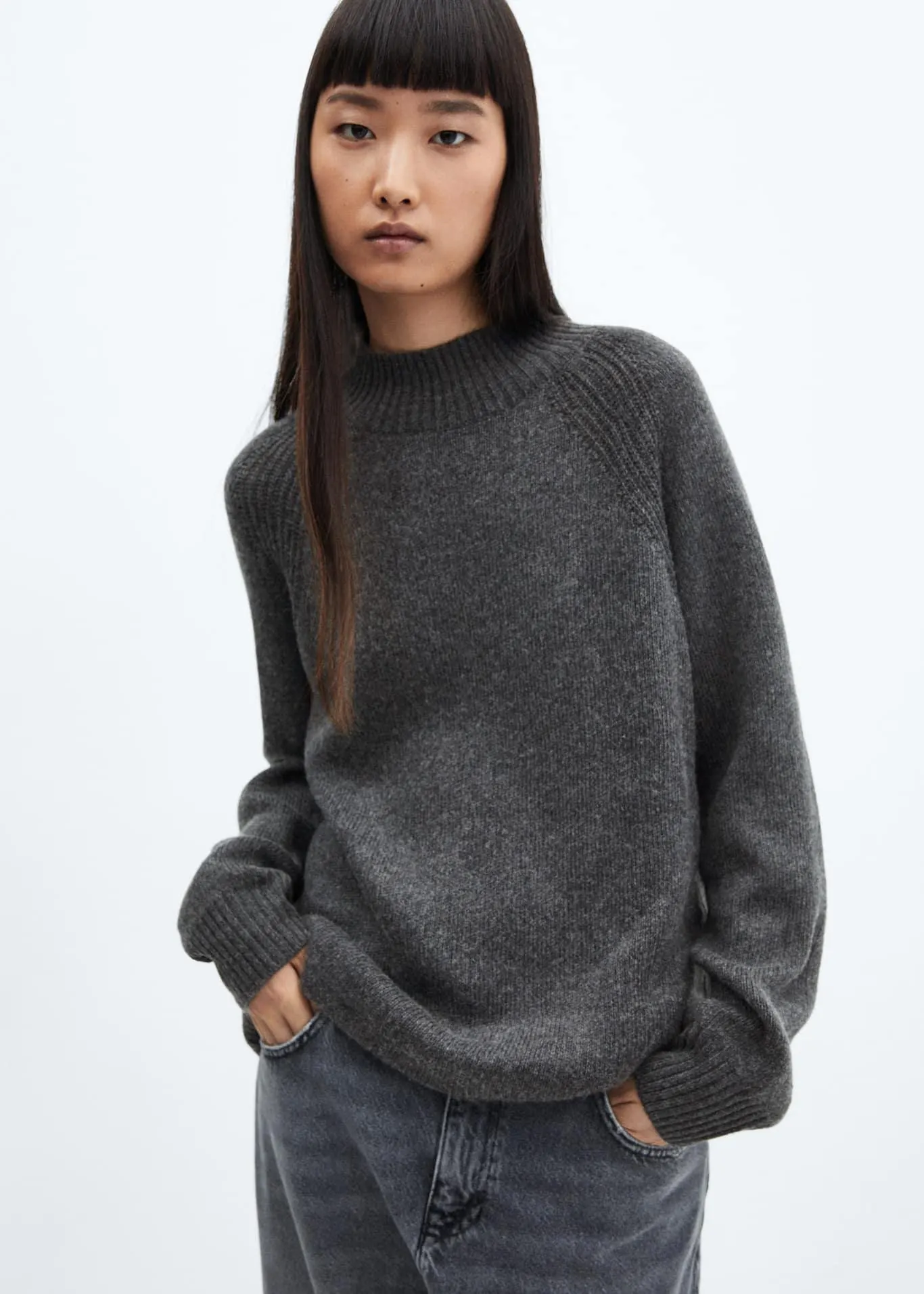 Pullover oversize collo perkins