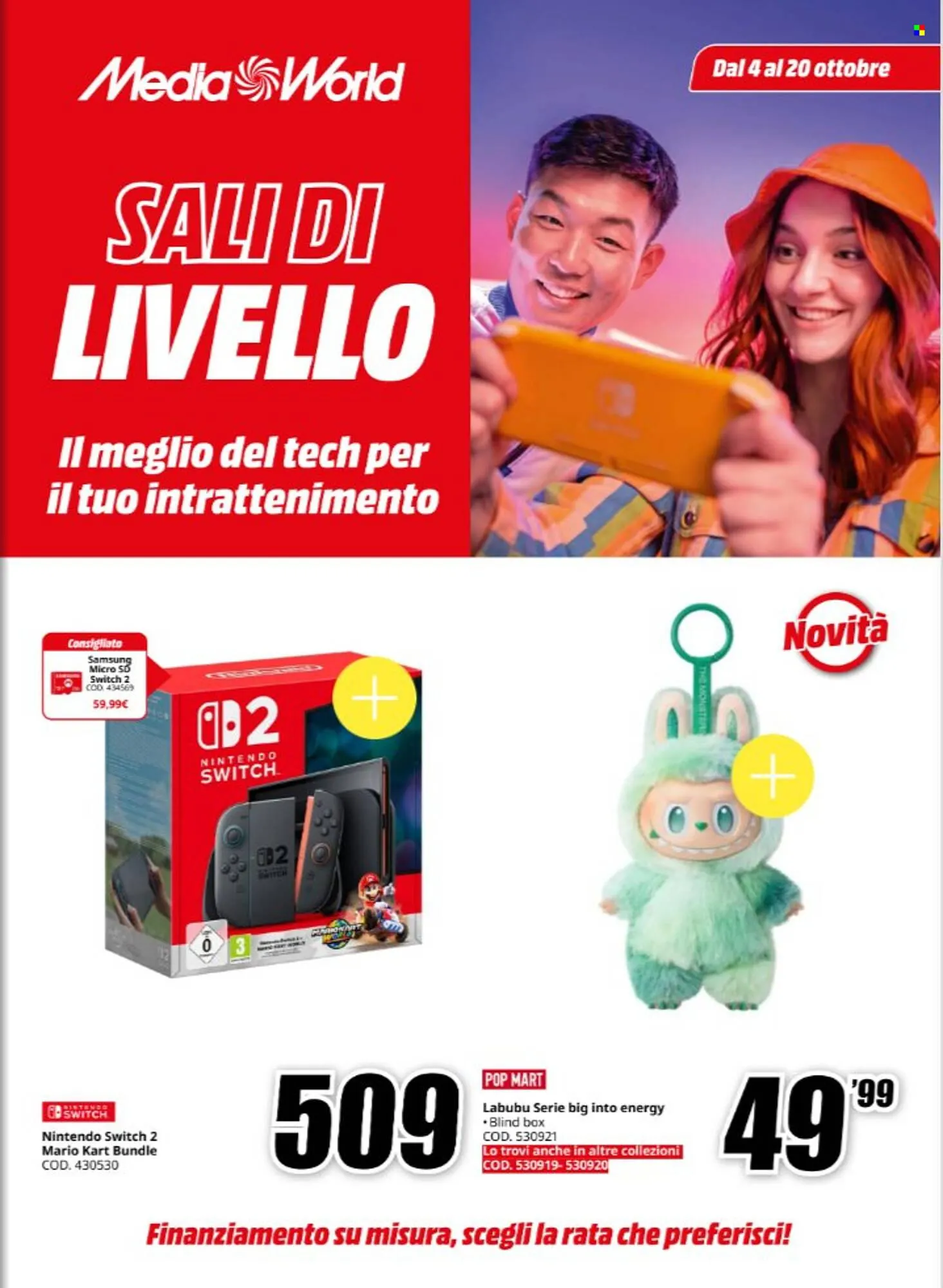 Volantino MediaWorld da 4 ottobre a 20 ottobre di 2025 - Pagina del volantino 1