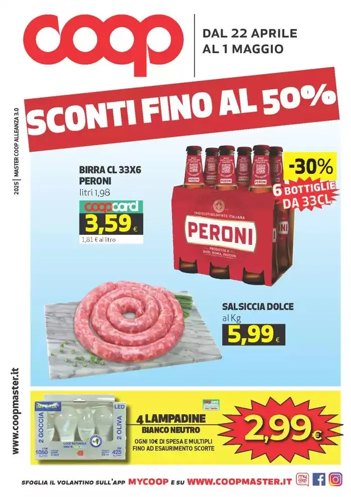 Sconti fino al 50% da 22 aprile a 1 maggio di 2025 - Pagina del volantino 1